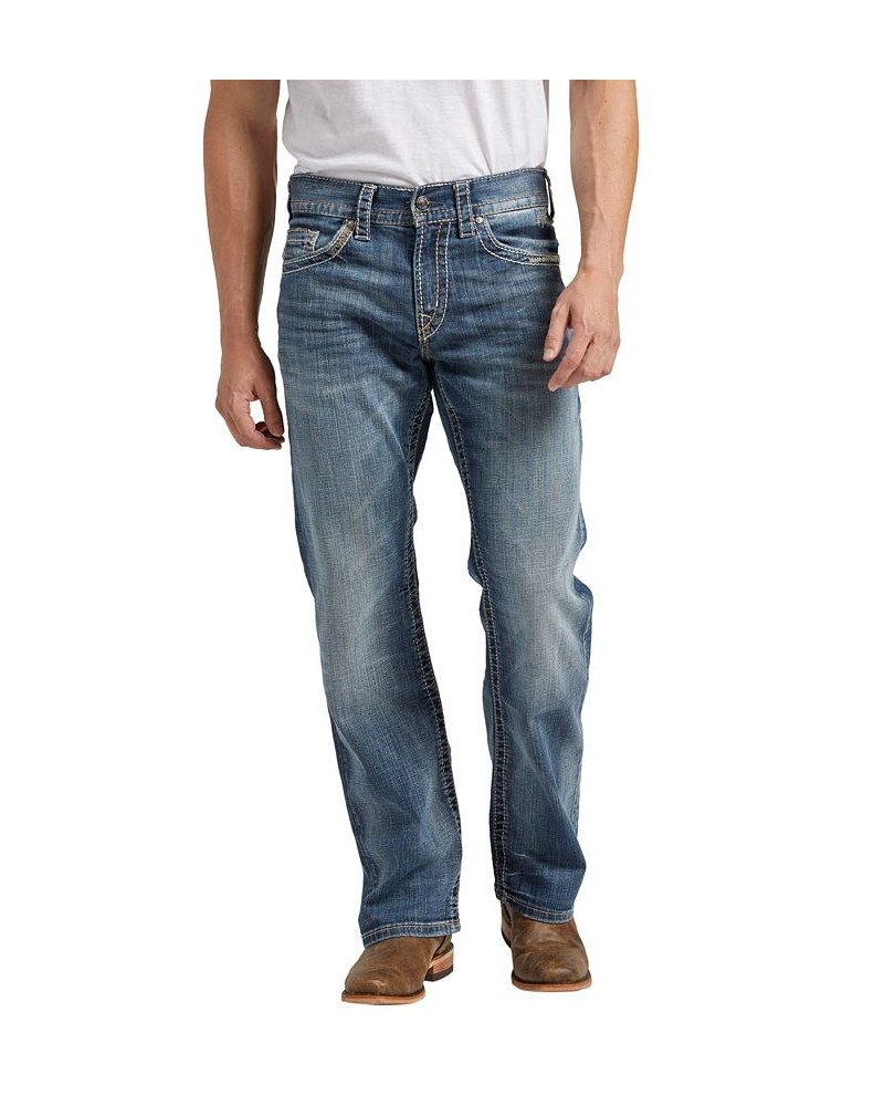 Men's Zac Relaxed Fit Straight Jeans Blue $37.15 Jeans