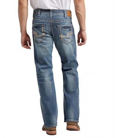 Men's Zac Relaxed Fit Straight Jeans Blue $37.15 Jeans