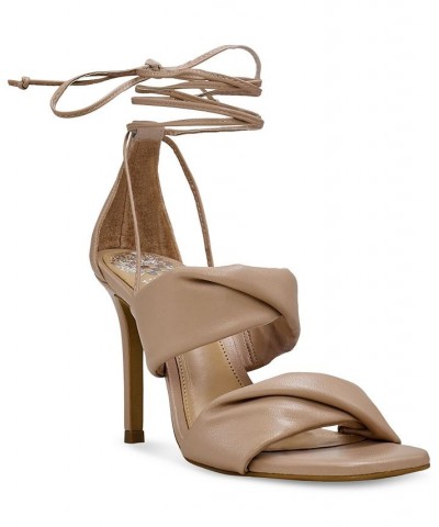 Andrequa Lace-Up Ankle-Tie Stiletto Dress Sandals Pink $55.47 Shoes