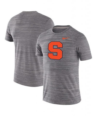 Men's Charcoal Syracuse Orange Big and Tall Velocity Space-Dye Performance T-shirt $32.99 T-Shirts