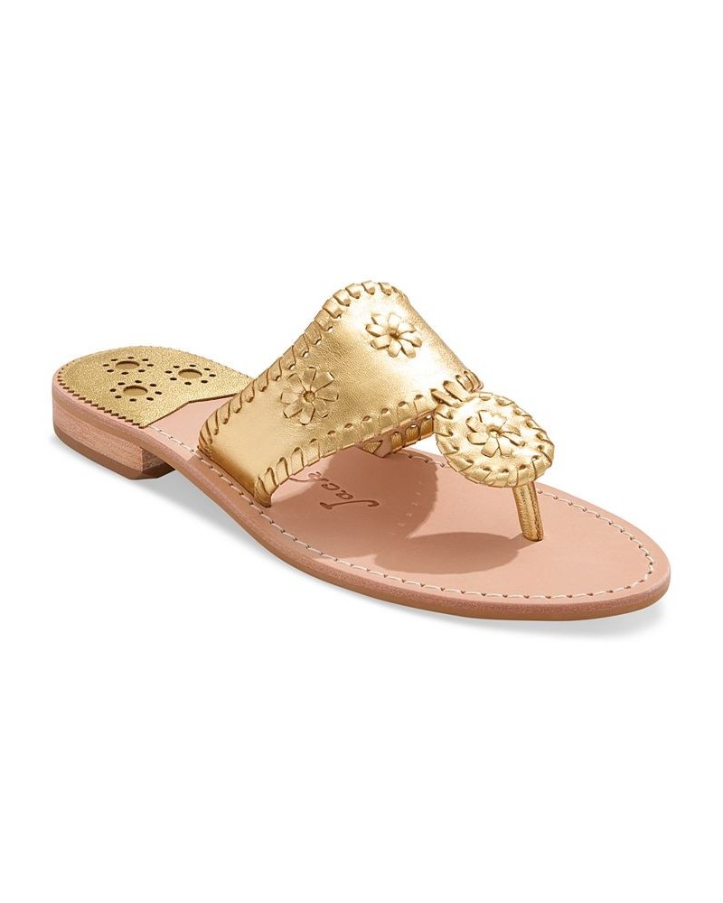 Women's Jacks Slip-On Flat Sandals PD09 $48.30 Shoes