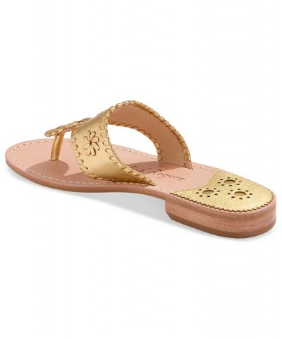 Women's Jacks Slip-On Flat Sandals PD09 $48.30 Shoes