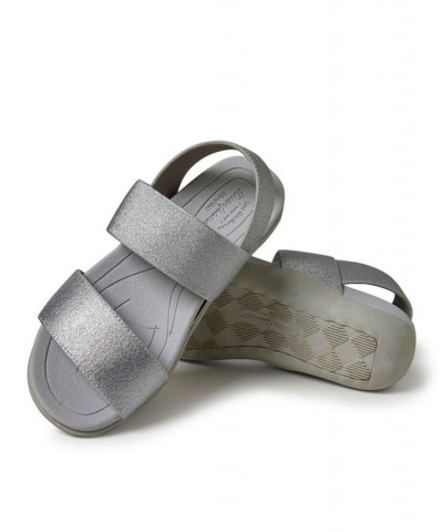 Women's Sloane Back Strap Sandals Gray $28.20 Shoes