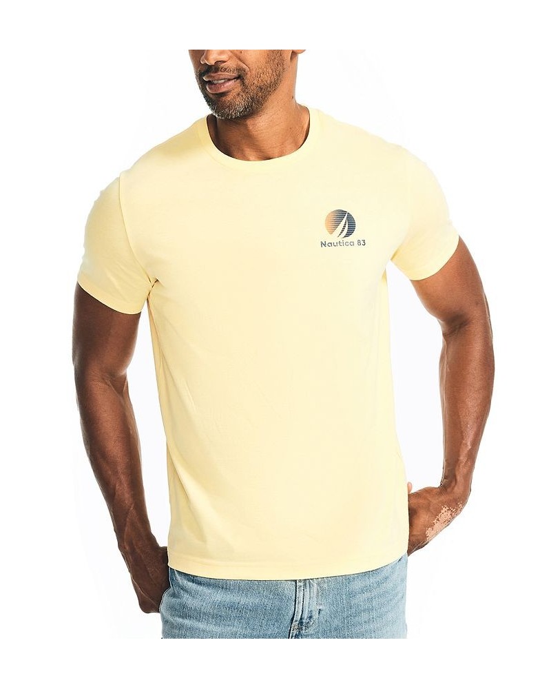 Men's Sustainably Crafted Graphic Back T-Shirt Yellow $18.42 T-Shirts