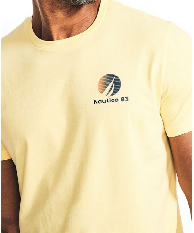 Men's Sustainably Crafted Graphic Back T-Shirt Yellow $18.42 T-Shirts