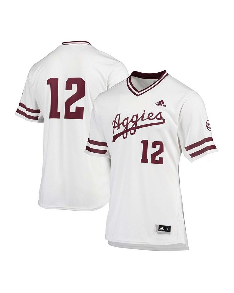 Men's White Texas A&M Aggies Replica Baseball Jersey $41.40 Jersey