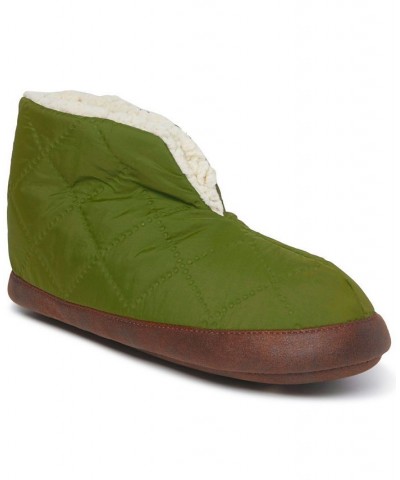 Men's Haven Warm Up Nylon Bootie Slippers Green $27.00 Shoes