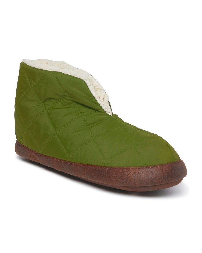 Men's Haven Warm Up Nylon Bootie Slippers Green $27.00 Shoes