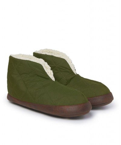 Men's Haven Warm Up Nylon Bootie Slippers Green $27.00 Shoes