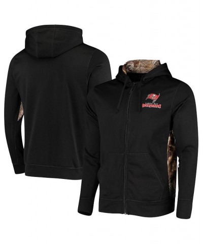 Men's Black, Realtree Camo Tampa Bay Buccaneers Decoy Tech Fleece Full-Zip Hoodie $46.74 Sweatshirt