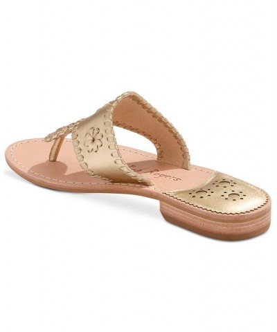 Women's Jacks Slip-On Flat Sandals PD09 $48.30 Shoes