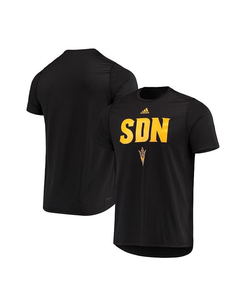 Men's Black Arizona State Sun Devils Acronym AEROREADY Creator T-shirt $19.79 T-Shirts