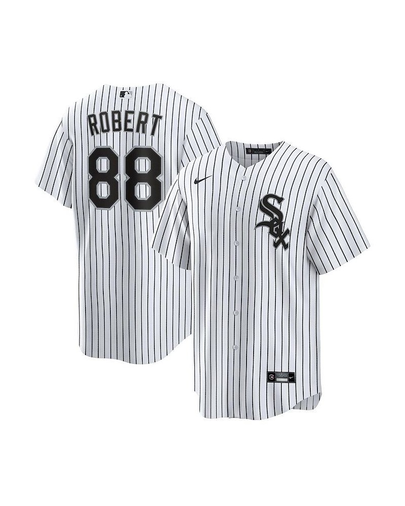 Men's Luis Robert White Chicago White Sox Replica Player Name Jersey $56.55 Jersey