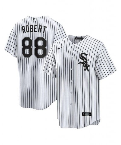 Men's Luis Robert White Chicago White Sox Replica Player Name Jersey $56.55 Jersey