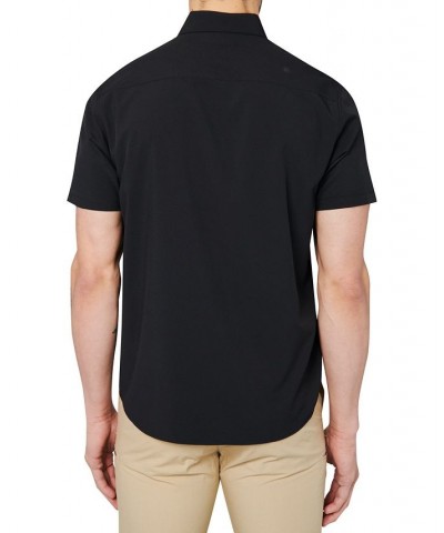 Men's Slim-Fit Black Button-Down Performance Shirt Black $28.50 Shirts