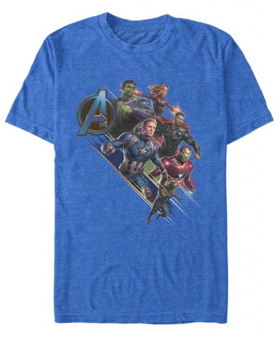 Marvel Men's Avengers Endgame Hero Angle, Short Sleeve T-shirt Blue $16.10 T-Shirts