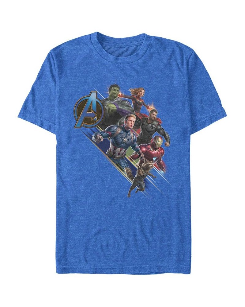 Marvel Men's Avengers Endgame Hero Angle, Short Sleeve T-shirt Blue $16.10 T-Shirts