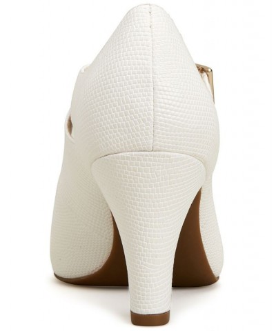 Velmah Memory Foam Mary Jane Pumps White $40.28 Shoes