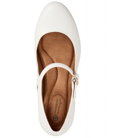 Velmah Memory Foam Mary Jane Pumps White $40.28 Shoes