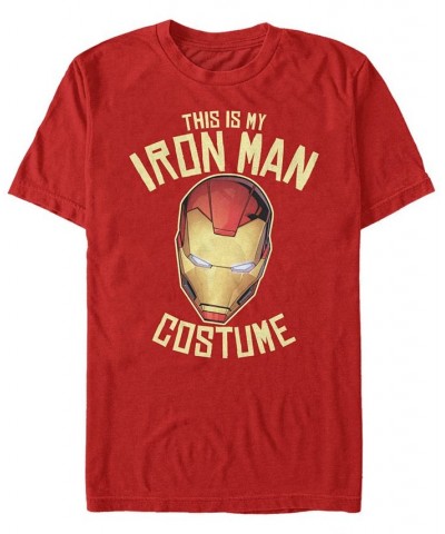 Marvel Men's Avengers Iron Man Halloween Costume Short Sleeve T-Shirt Red $18.89 T-Shirts