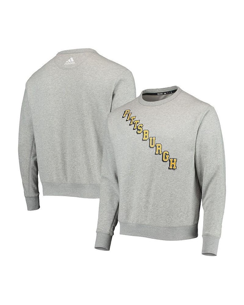 Men's Heathered Gray Pittsburgh Penguins Alternate Logo Pullover Sweatshirt $43.19 Sweatshirt