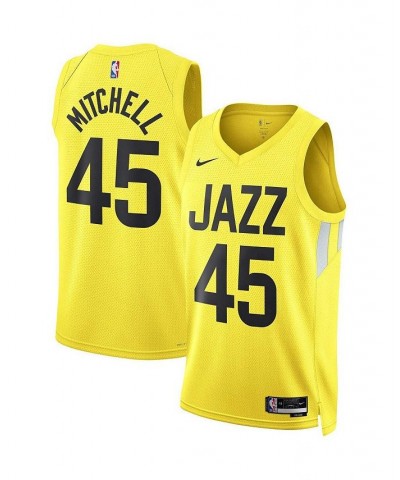 Men's and Women's Donovan Mitchell Gold Utah Jazz 2022/23 Swingman Jersey - Icon Edition $52.99 Jersey