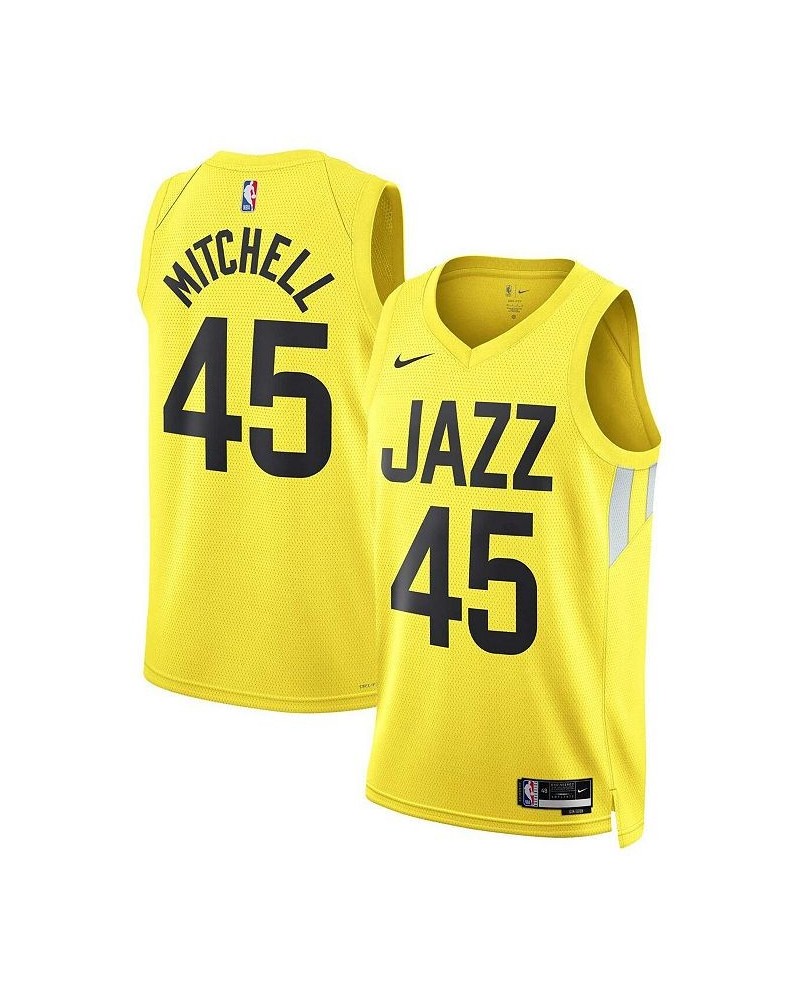 Men's and Women's Donovan Mitchell Gold Utah Jazz 2022/23 Swingman Jersey - Icon Edition $52.99 Jersey