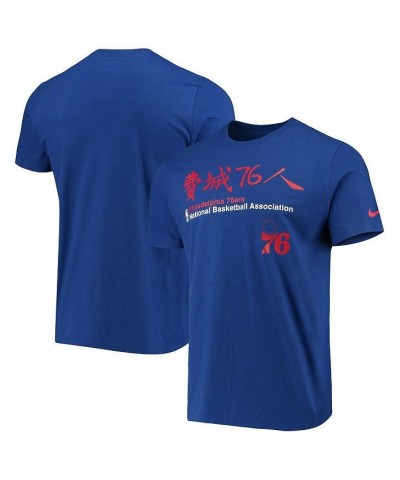 Men's Royal Philadelphia 76ers 2020 Chinese New Year T-shirt $26.09 T-Shirts