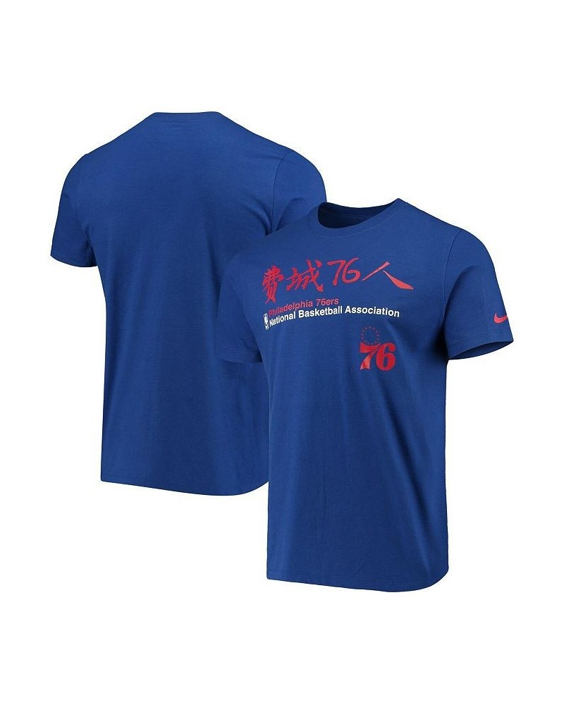 Men's Royal Philadelphia 76ers 2020 Chinese New Year T-shirt $26.09 T-Shirts