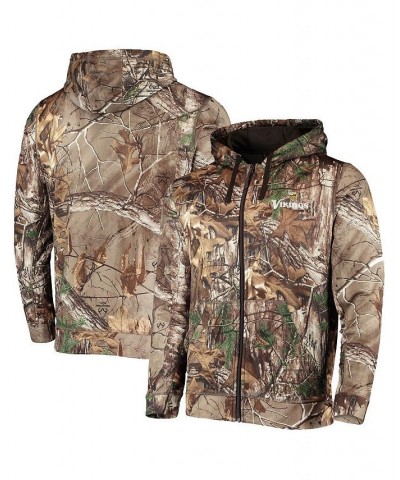 Men's Realtree Camo Minnesota Vikings Trophy Tech Fleece Full-Zip Hoodie $45.04 Sweatshirt