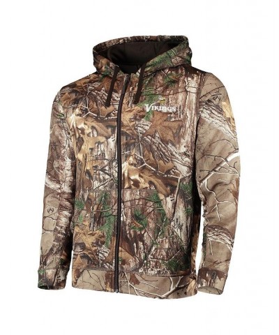 Men's Realtree Camo Minnesota Vikings Trophy Tech Fleece Full-Zip Hoodie $45.04 Sweatshirt