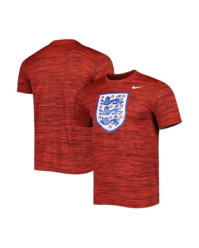 Men's Red England National Team Primary Logo Velocity Legend T-shirt $22.50 T-Shirts