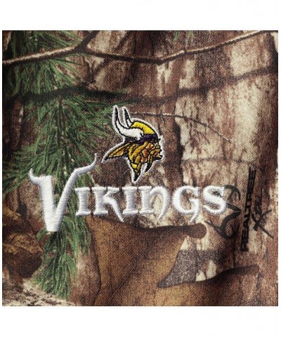 Men's Realtree Camo Minnesota Vikings Trophy Tech Fleece Full-Zip Hoodie $45.04 Sweatshirt