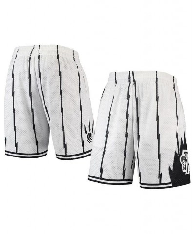 Men's Toronto Raptors Hardwood Classics White Out Swingman Shorts $36.19 Shorts