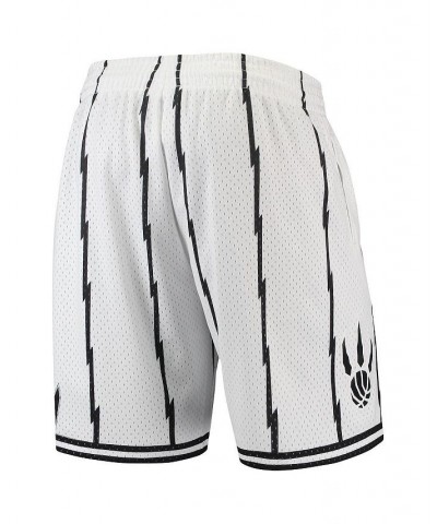 Men's Toronto Raptors Hardwood Classics White Out Swingman Shorts $36.19 Shorts