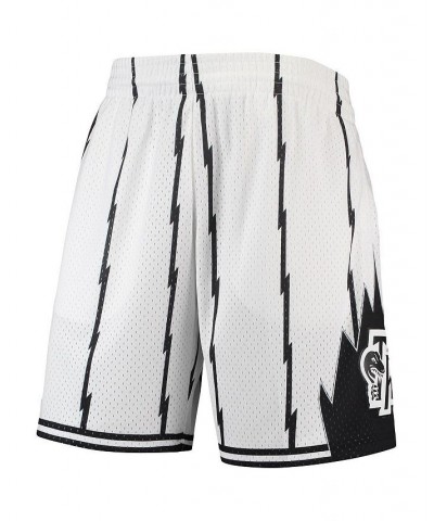 Men's Toronto Raptors Hardwood Classics White Out Swingman Shorts $36.19 Shorts