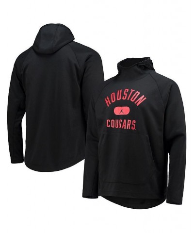 Men's Brand Black Houston Cougars Spotlight Raglan Pullover Hoodie $42.39 Sweatshirt