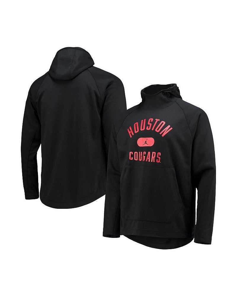 Men's Brand Black Houston Cougars Spotlight Raglan Pullover Hoodie $42.39 Sweatshirt