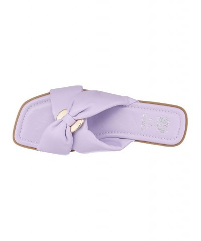 Women's Perri Slide Sandals Purple $30.59 Shoes