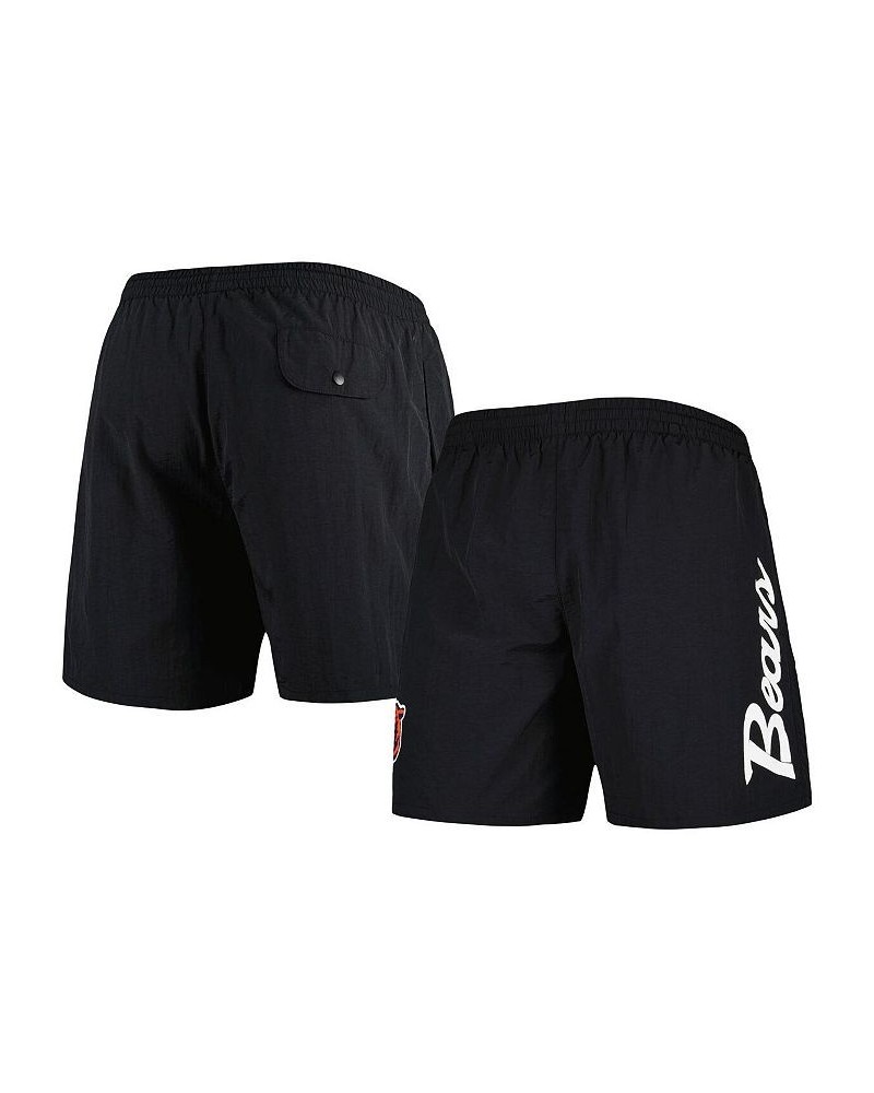 Men's Black Chicago Bears Team Essentials Nylon Shorts $43.00 Shorts