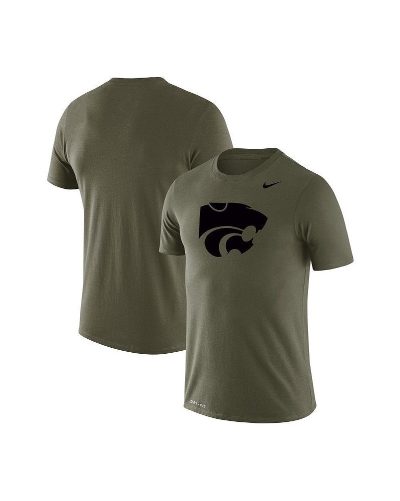 Men's Olive Kansas State Wildcats Tonal Logo Legend Performance T-shirt $24.50 T-Shirts
