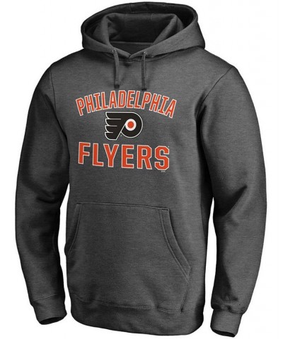 Men's Heathered Charcoal Philadelphia Flyers Team Victory Arch Pullover Hoodie $31.31 Sweatshirt