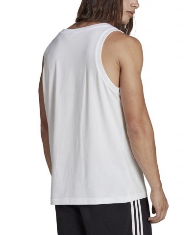 Men's Adicolor Classics Trefoil Logo Print Tank White $14.35 T-Shirts