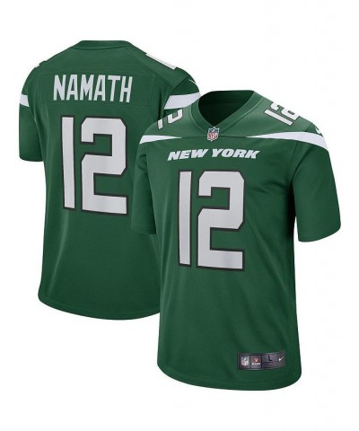 Men's Joe Namath Gotham Green New York Jets Game Retired Player Jersey $41.73 Jersey