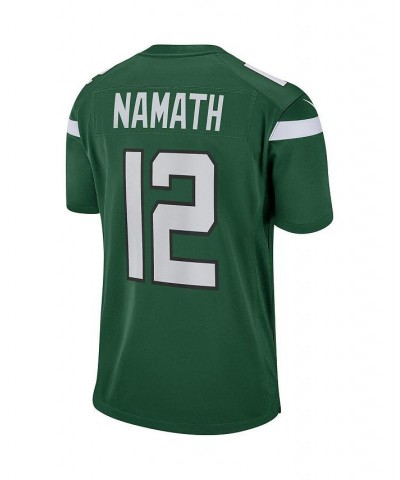 Men's Joe Namath Gotham Green New York Jets Game Retired Player Jersey $41.73 Jersey