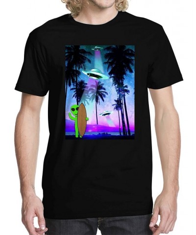 Men's Tropical Space Graphic T-shirt $18.54 T-Shirts