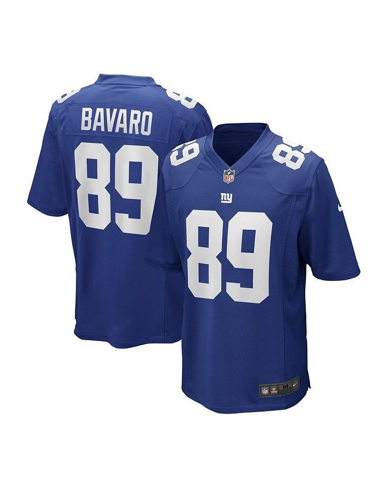 Men's Mark Bavaro Royal New York Giants Game Retired Player Jersey $43.87 Jersey