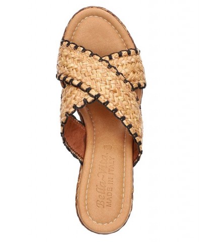 Women's Geo-Italy Wedge Sandals Tan/Beige $49.50 Shoes