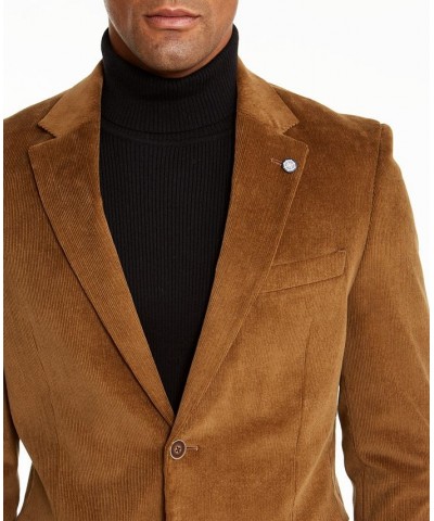 Men's Modern-Fit Active Stretch Corduroy Sport Coat Tan/Beige $106.75 Blazers