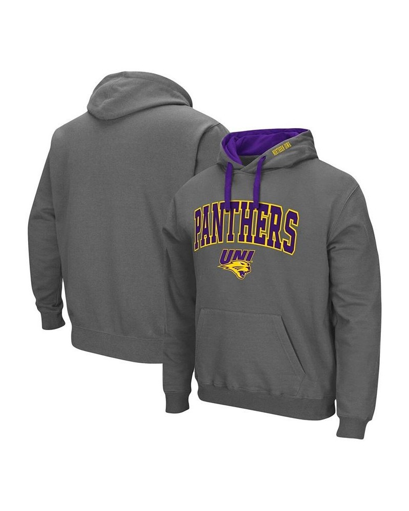 Men's Charcoal Northern Iowa Panthers Arch Logo 2.0 Pullover Hoodie $28.49 Sweatshirt